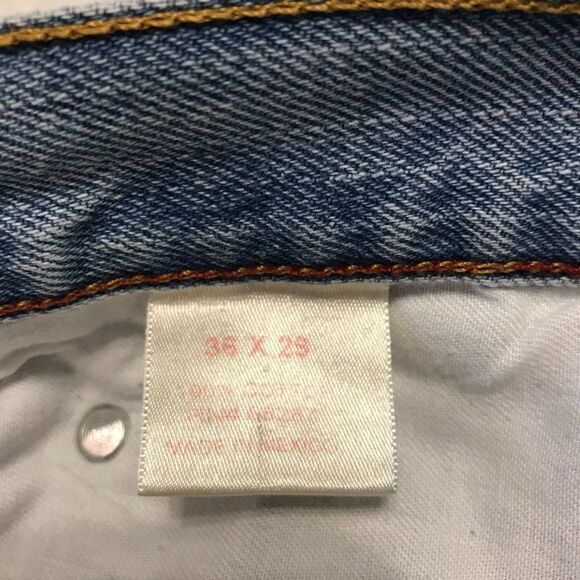 Arizona Jean Co distressed blue jeans size 36X29 - Picture 6 of 7